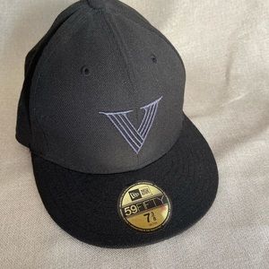 New Era 59 fifty 7 3/8 Blackout Hat  Cap
